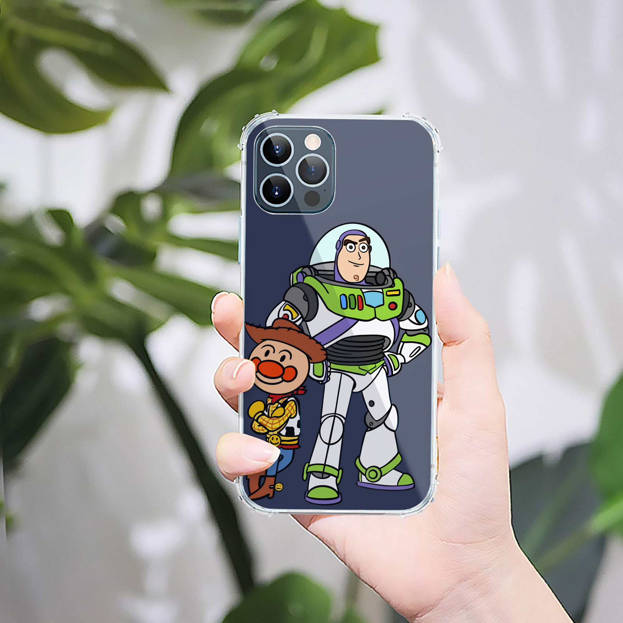 （画像用） アンパンマン Anpanman 【iPhone 12シリーズ対応】透明スマホケース（クリアソフトケース）